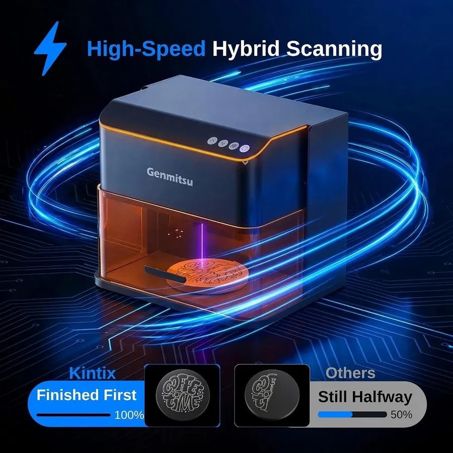 Лазерный гравёр Genmitsu Laser Engraver Kortek 10W 10000mW, Desktop Laser Cutter
