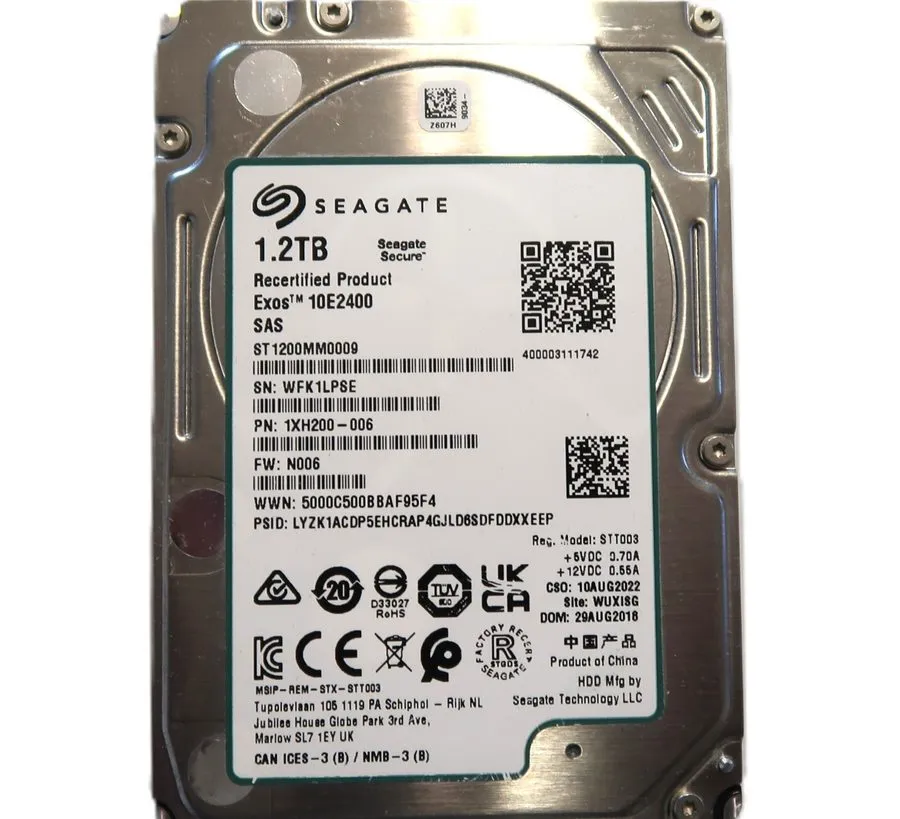 Жёсткий диск Seagate Exos 10E2400 ST900MM0009 900GB 2.5" 10K RPM SAS HDD ( ST600