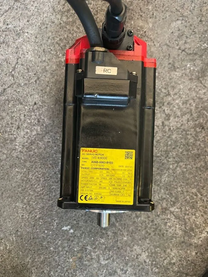 Серводвигатель FANUC / A06B-0063-B103 / AC SERVO MOTOR, 0.75KW