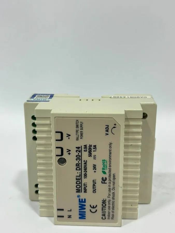 Блок питания MIWE DR-30-24 DIN Rail Power Supply 24V DC 30W Switching Industrial