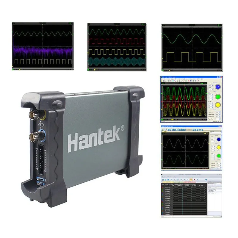 Осциллограф Hantek 6022BE 2CH FFT 20Mhz 48MSa/s PC Based USB Digital Storage Osc — фото лота 1