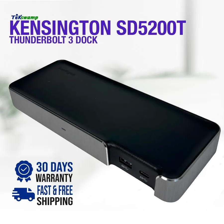 Док-станция Kensington SD5200T Thunderbolt 3 Dual Monitor 85W Docking Station (M