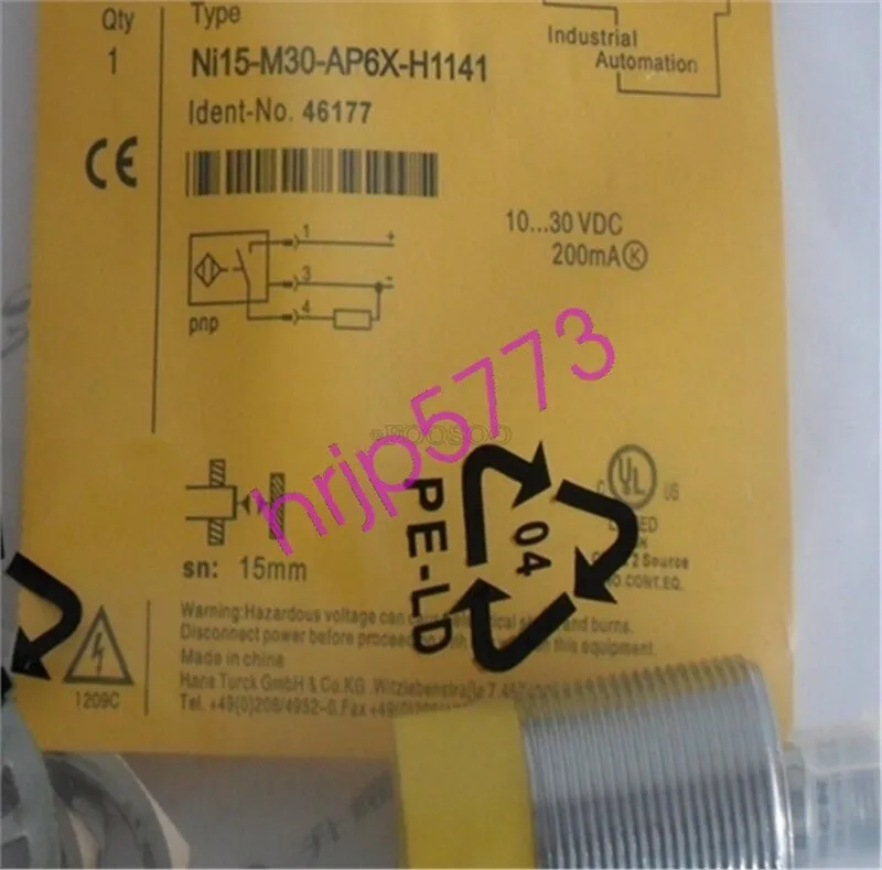 Датчик приближения Turck NI15-M30-AP6X-H1141 Inductive Proximity Sensor, M30 15m
