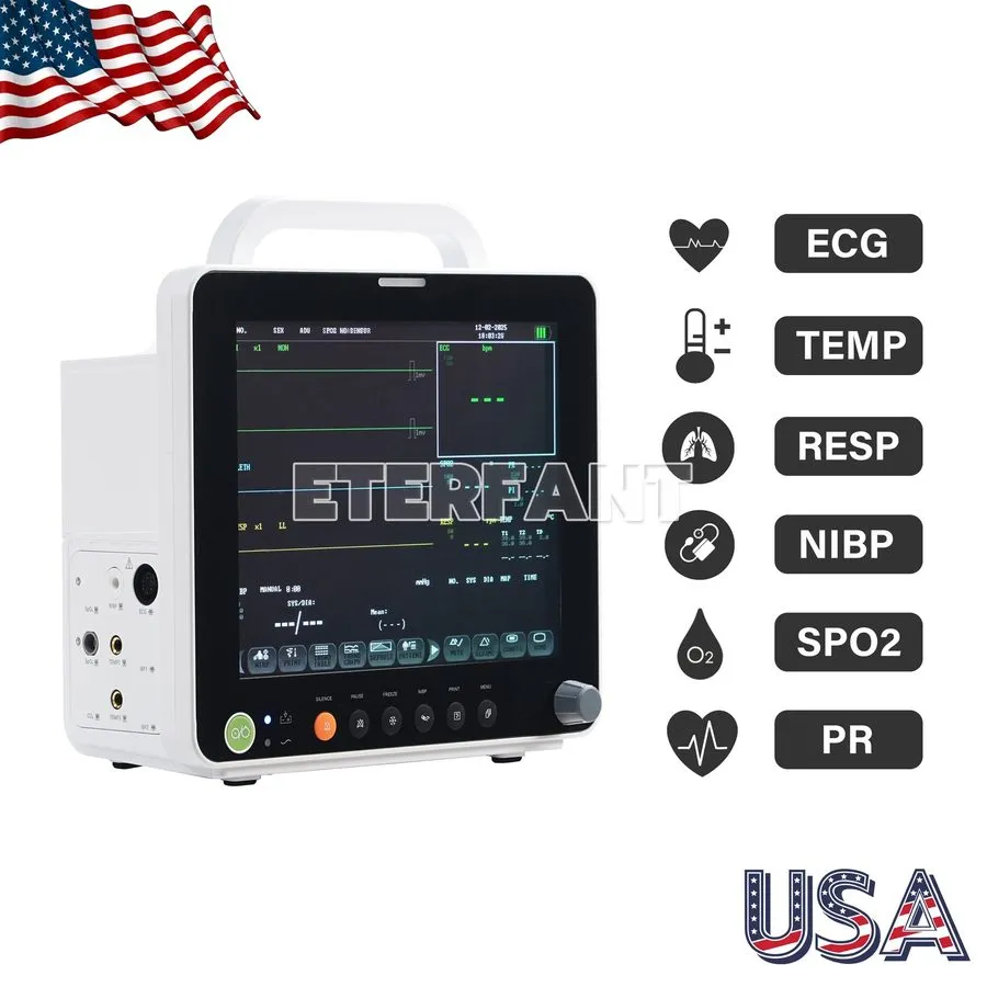 Монитор пациента Medical Patient Monitor ICU CCU Vital Sign/3 Tiers Mobile Troll — фото лота 2