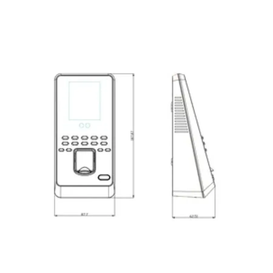 Оборудование видеонаблюдения ZKTeco MultiBio800 Face Fingerprint Recognition Tim — фото лота 1