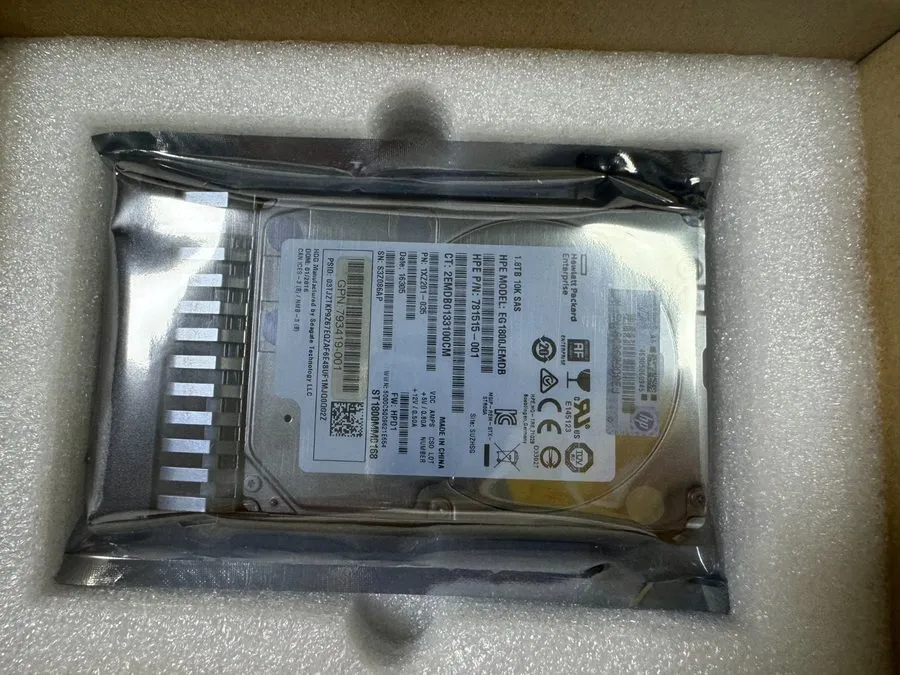 Жёсткий диск HPE J9F49A 787649-001 MSA 1.8TB 12G SAS 10K SFF 2.5IN 512E HDD Hard