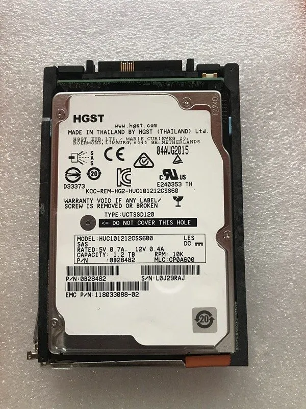 Жёсткий диск EMC 005050084 1.2TB 10K 6Gbps 2.5" SAS HDD V4-2S10-012 V5-2S10-012 