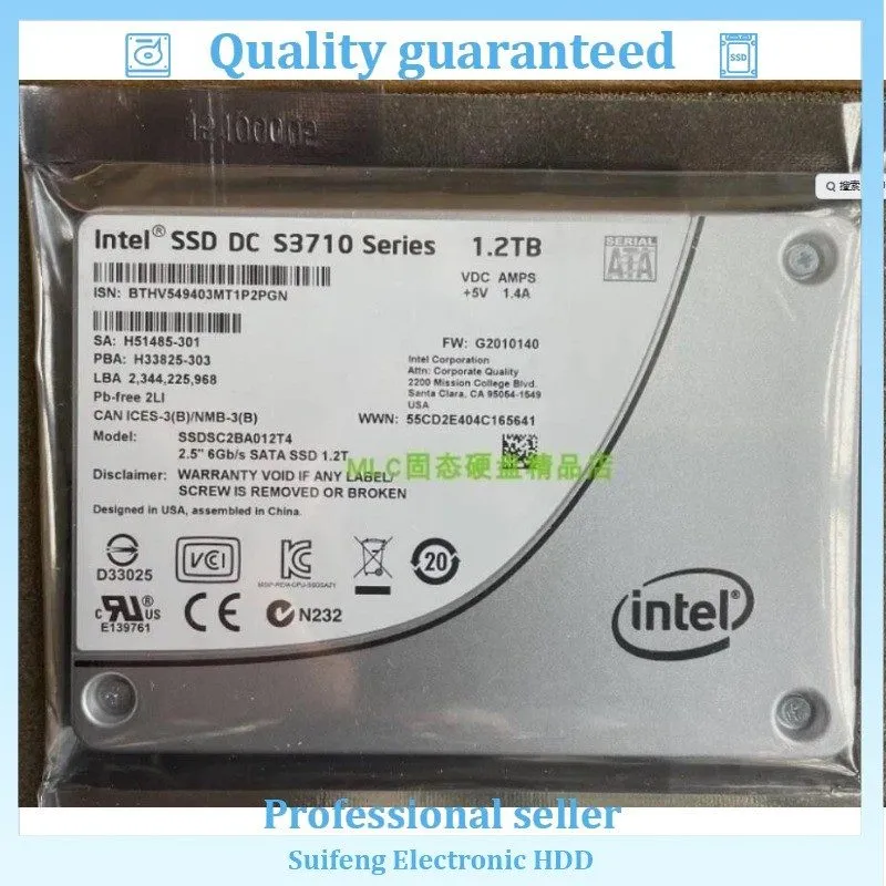 SSD-накопитель Intel DC S3710 Series 1.2TB SSD 6GB/s 2.5" SATA SSDSC2BA012T4P So