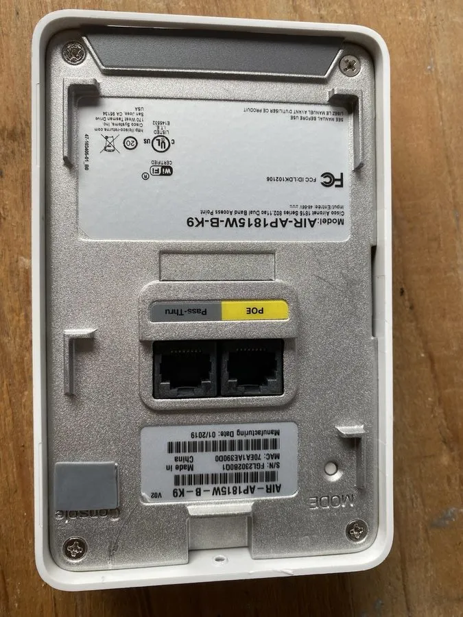 Точка доступа Wi-Fi Cisco AIR-AP1815W-B-K9 802.11ac/Wave 2/867 Mbps/3xGbE Ports/ — фото лота 1