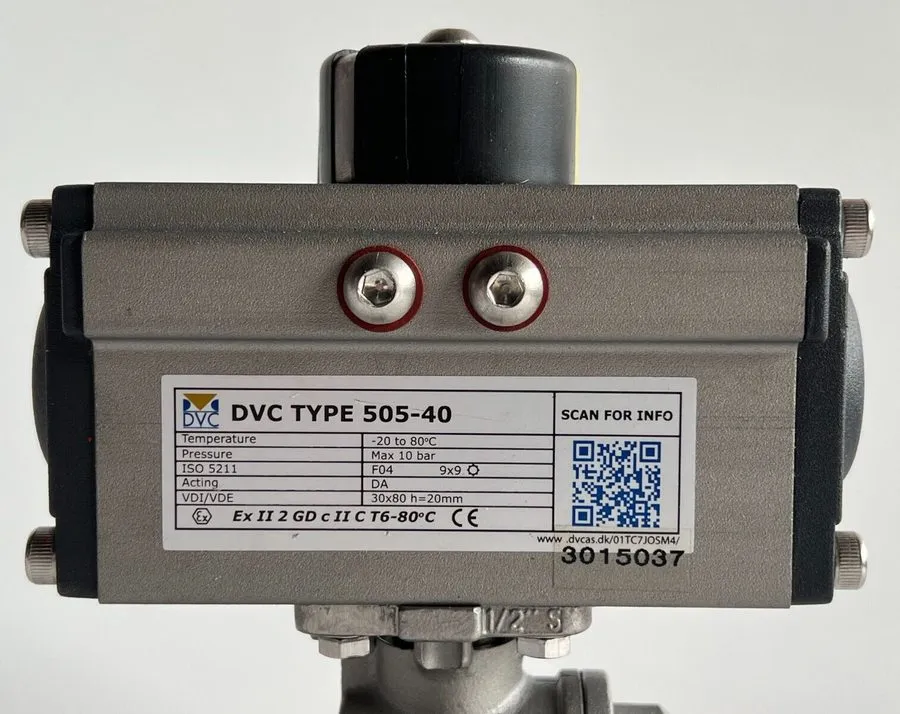 Клапан Dvc Type 505-40 Pneumatic Stainless Threaded 3-way Ball Valve
