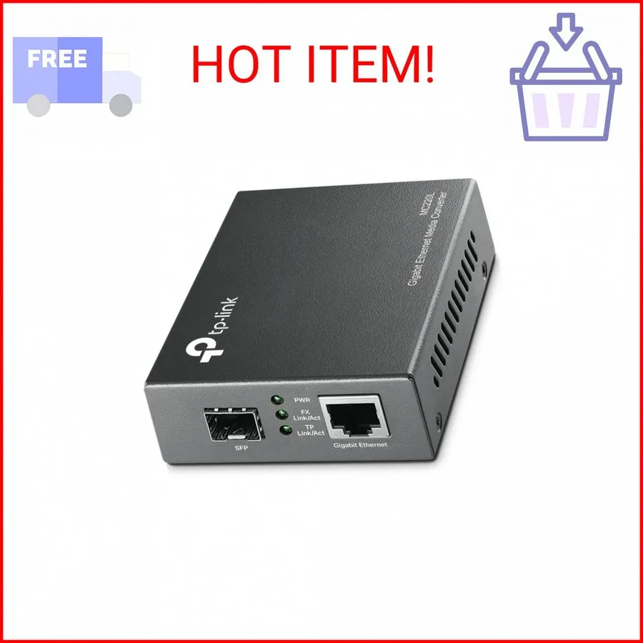 Медиаконвертер TP-Link MC220L Gigabit Ethernet SFP to RJ45 Fiber Media Converter
