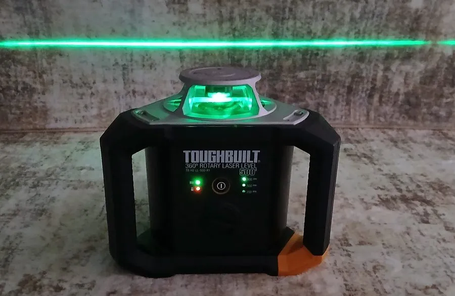 Нивелир TOUGHBUILT TB-H2S4-LL-500-R1 500-ft Green 360° Rotary Laser Level Kit w/ — фото лота 2