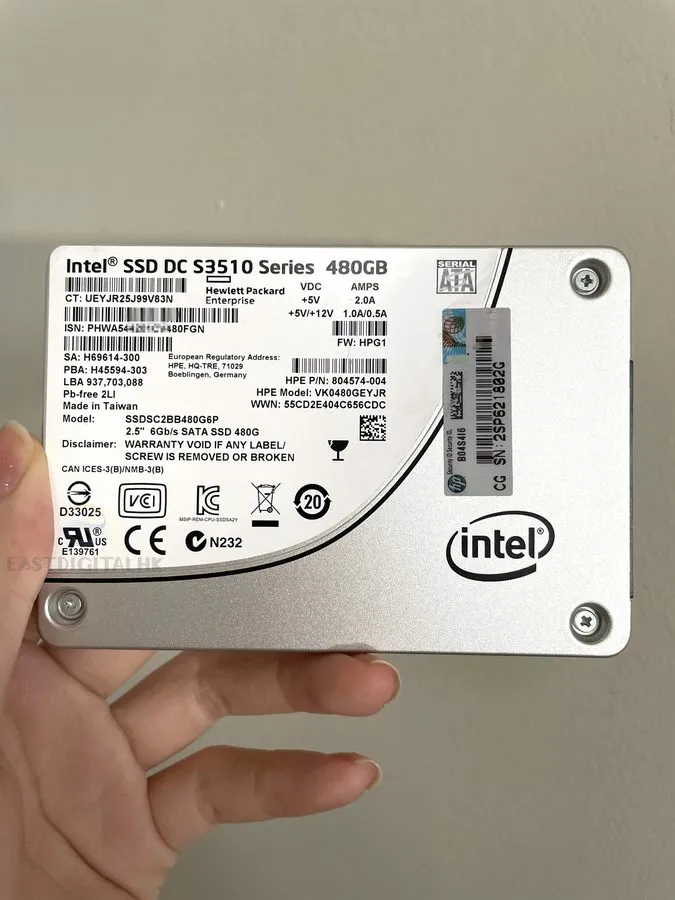 SSD-накопитель Intel DC S3510 480GB 2.5" SATA 6Gb/s MLC SSD SSDSC2BB480G6 State  — фото лота 1