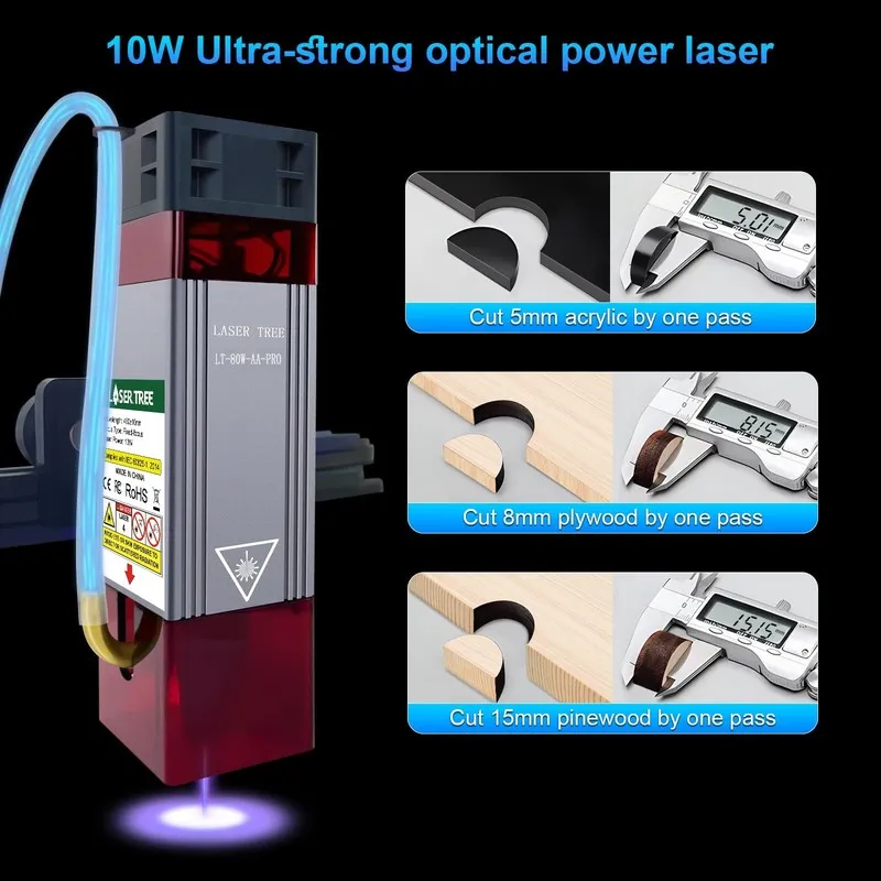 Лазерный гравёр Genmitsu Laser Engraver Kortek 10W 10000mW, Desktop Laser Cutter — фото лота 2