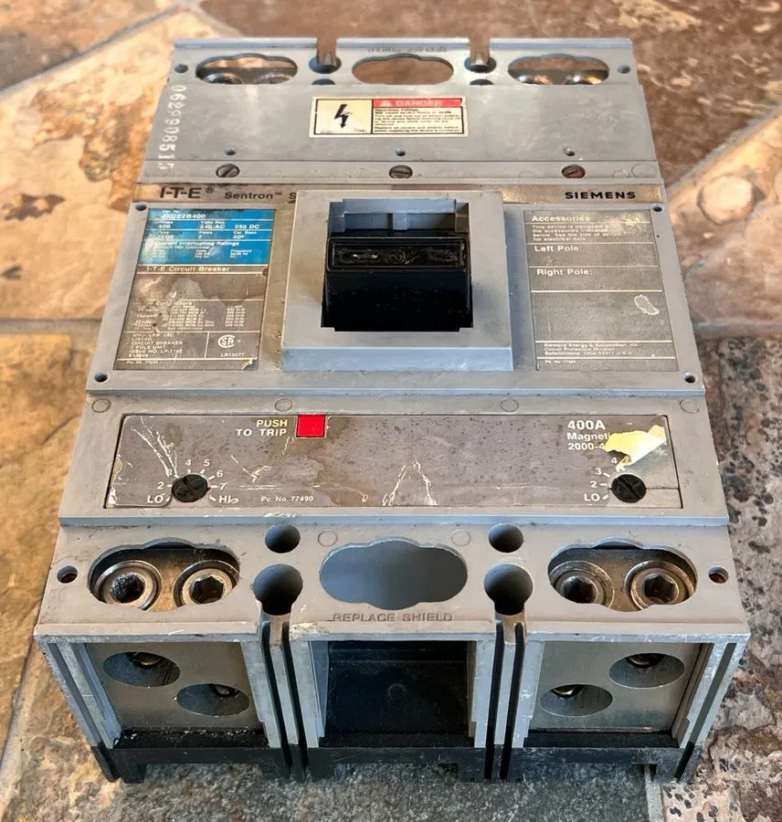 Автоматический выключатель Siemens JXD22B400 400A 2-Pole 240V Sentron Series Cir