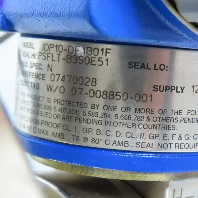 Датчик давления Foxboro IDP10-DF1B01F Pressure Transmitter 0-200"H2O 3" Flanged