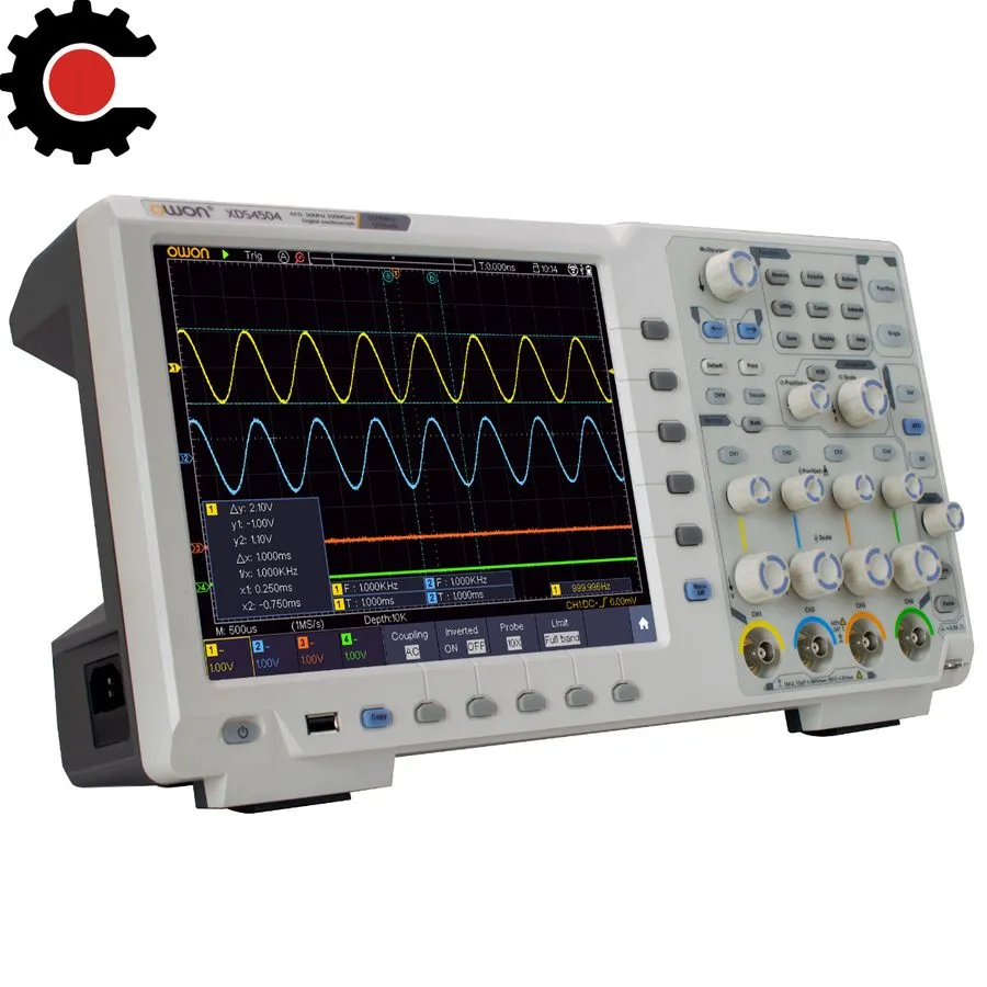 Осциллограф OWON XDS4504 500MHz 5GSa/s 4-Channel Digital Oscilloscope — фото лота 1