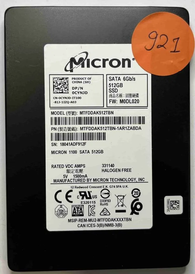 SSD-накопитель MICRON MTFDDAK512TBN MTFDDAK512TBN-1AR1ZABDA SSD
