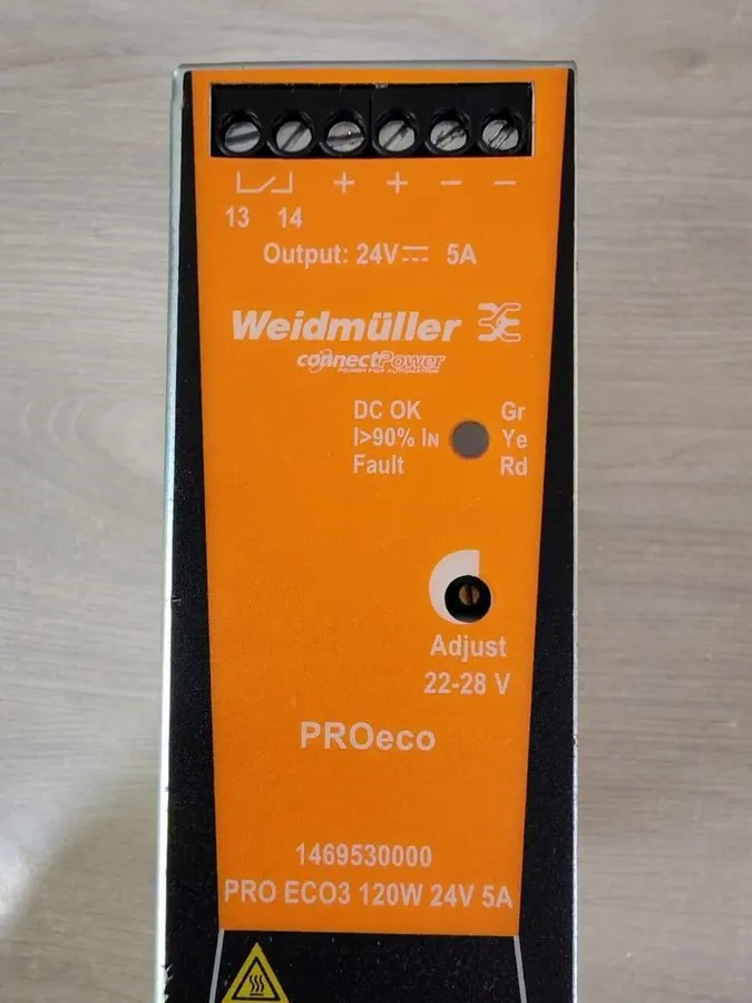 Блок питания Weidmuller 1469530000 / PRO ECO3 120W 24V 5A DIN-Rail Power Supply