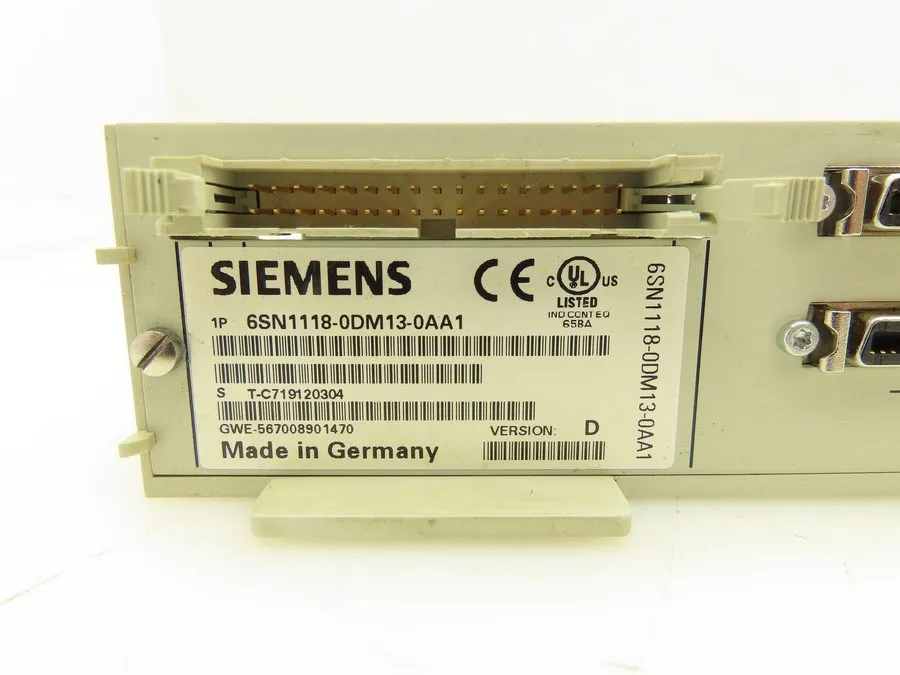 Сервоусилитель Siemens 6SN1118-0DM13-0AA1 Simodrive 611-D Control 2-Axis Card Mo