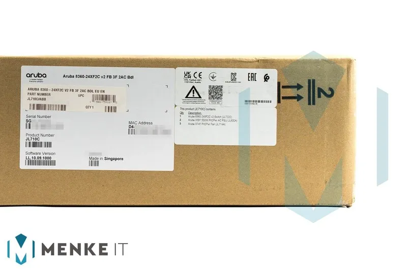 Коммутатор HPE Aruba Networking CX 8360-24XF2C v2 24p 10G SFP+ 2p 100G QSFP28 JL