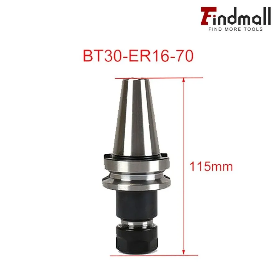 Режущий инструмент BT30-ER16 Collet Chuck W. 70mm GAGE LENGTH 4 Chucks Tool Hold