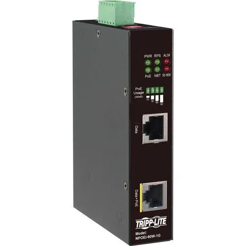 Коммутатор Tripp Lite by Eaton Industrial Gigabit Ethernet PoE injector 90W PoE+