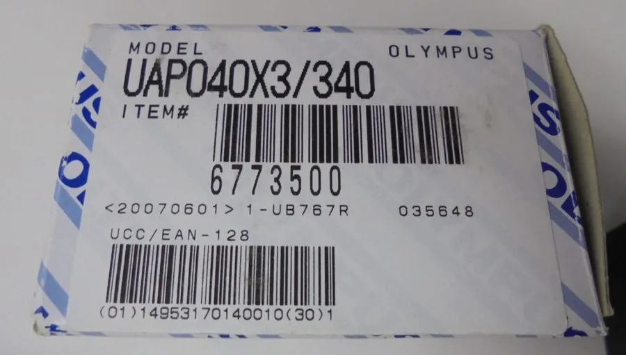 Объектив микроскопа Olympus UApo/340 Microscope Objective 20x /0.70W ∞/0.17