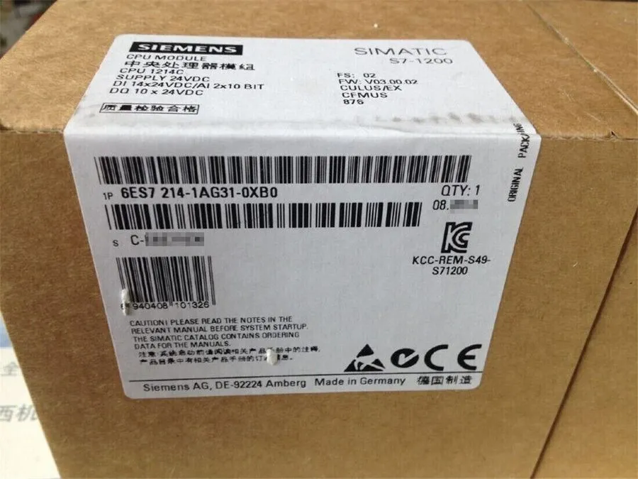 Модуль ввода-вывода 6ES7 214-1AG31-0XB0 Siemens SIMATIC ET 200SP, PLC Module 6ES