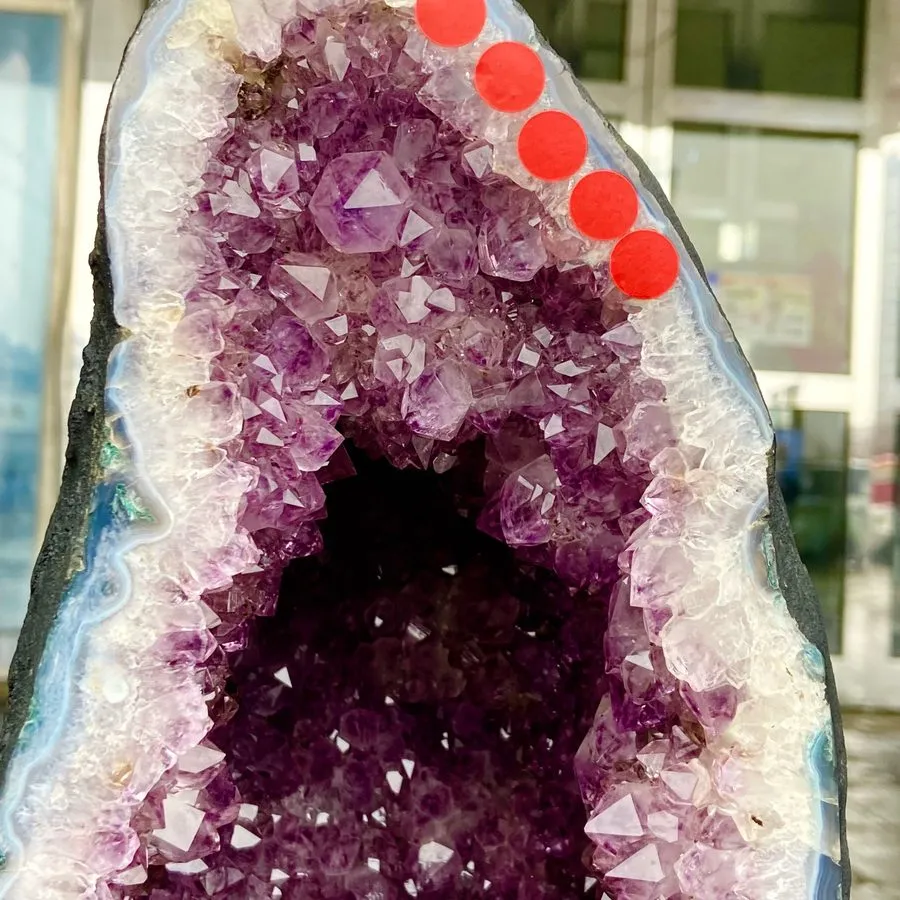 Лабораторный прибор 51.7LB TOP Natural citrine geode quartz cluster crystal cath