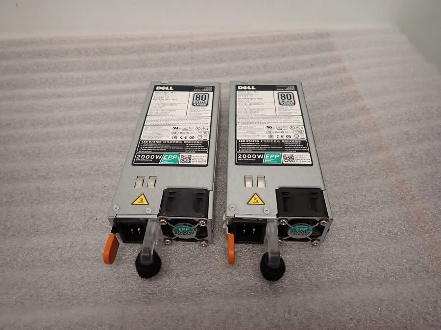 Блок питания Dell PowerEdge R740 2000W 80 Plus Platinum D2000E-S0 Power Supply 0