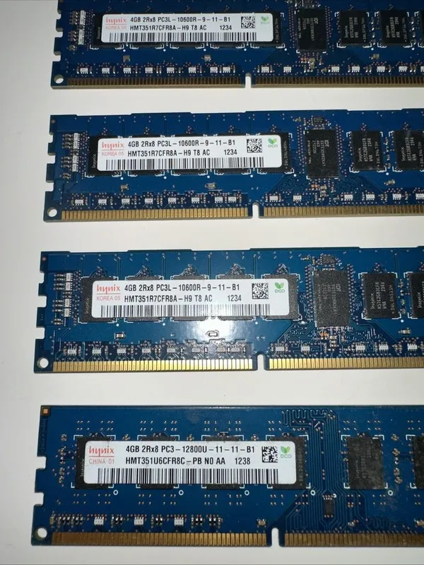 Модуль памяти HYNIX 4GB 2Rx8 PC3L-10600R-9-11-B1 HMT351R7CFR8A H9 T8 AC RAM 32 G