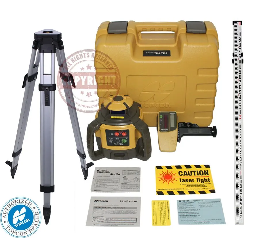 Нивелир Topcon RL-H5A Self-Leveling Rotary Laser Level with LS-80X Receiver — фото лота 2