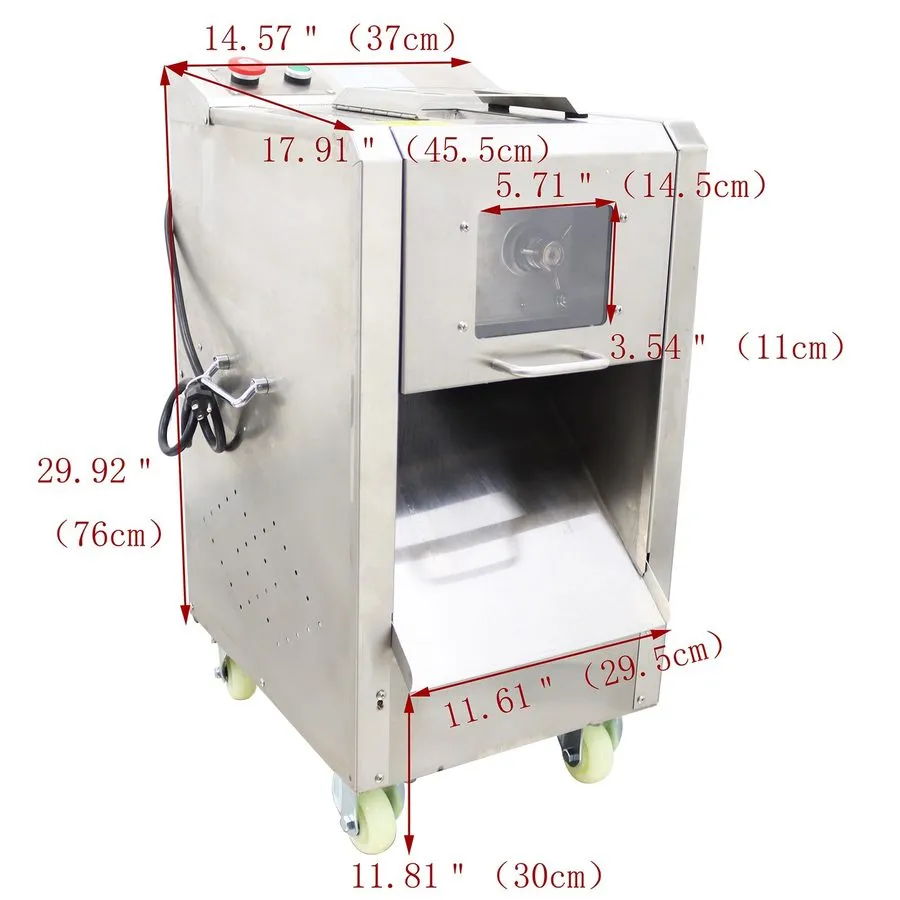 Слайсер Commercial Meat Slicer Electric Meat Cutter with 10mm Blade 110V 1.5KW 3