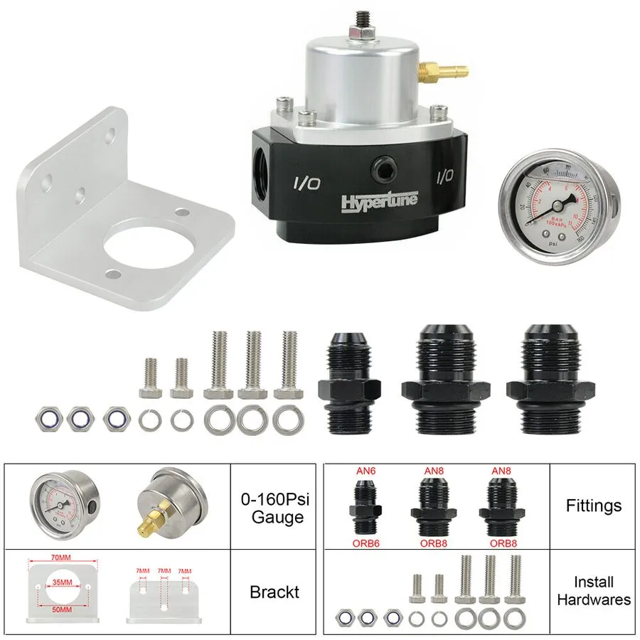 Трубопроводная арматура PQY 12-880 Return Style Fuel Pressure Regulator 6AN Boos