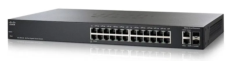 Коммутатор Cisco SG200-26 26-Port Gigabit POE Smart Switch Works