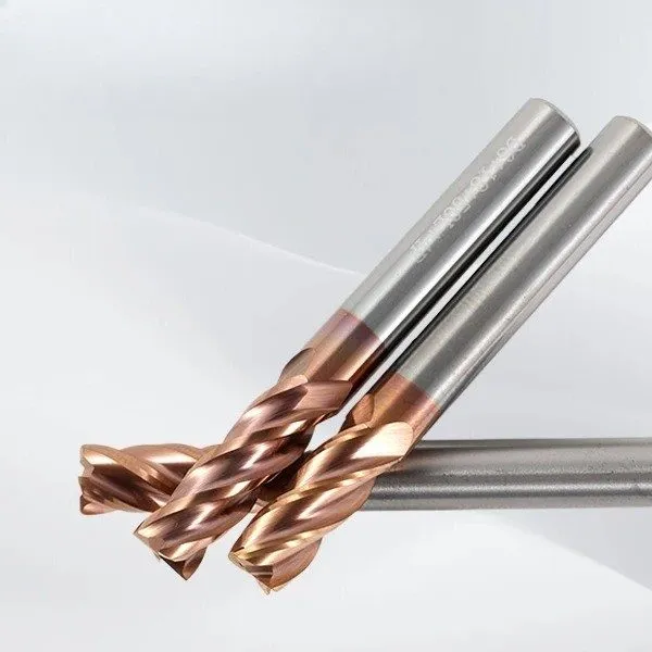 Оборудование ЧПУ Solid Carbide End Mill HRC56 Bronze Coated D1-D20 CNC Tool