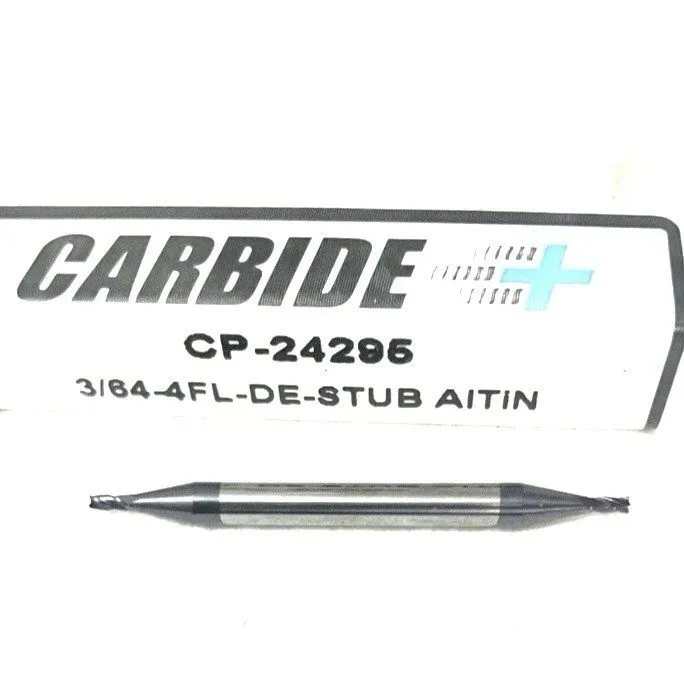 Режущий инструмент Carbide Plus 3/64" 4FL Carbide Double End Mill Square AlTiN C
