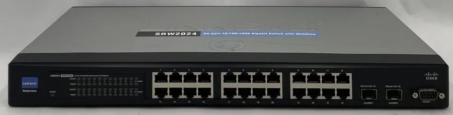 Коммутатор Linksys SRW2024 24 Port 10/100/1000 Gigabit Ethernet Network Switch