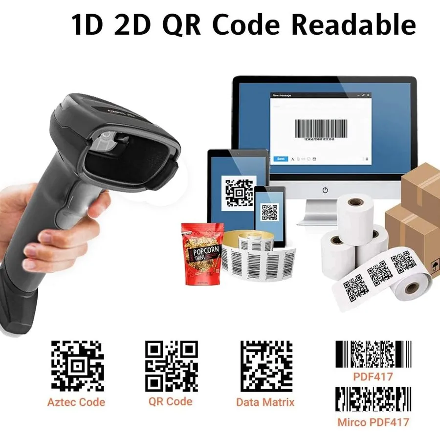 Сканер штрих-кода Zebra DS2208 Wired 2D Barcode Scanner Handheld USB POS Imager  — фото лота 2
