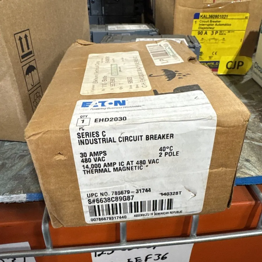 Автоматический выключатель Eaton Cutler Hammer EHD 2 pole 30 amp 480v EHD2030 Ci