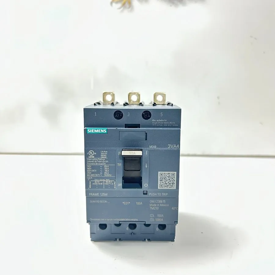 Автоматический выключатель SIEMENS 3VA4110-5ED34-0AA0 CIRCUIT BREAKER 3P 100A 48