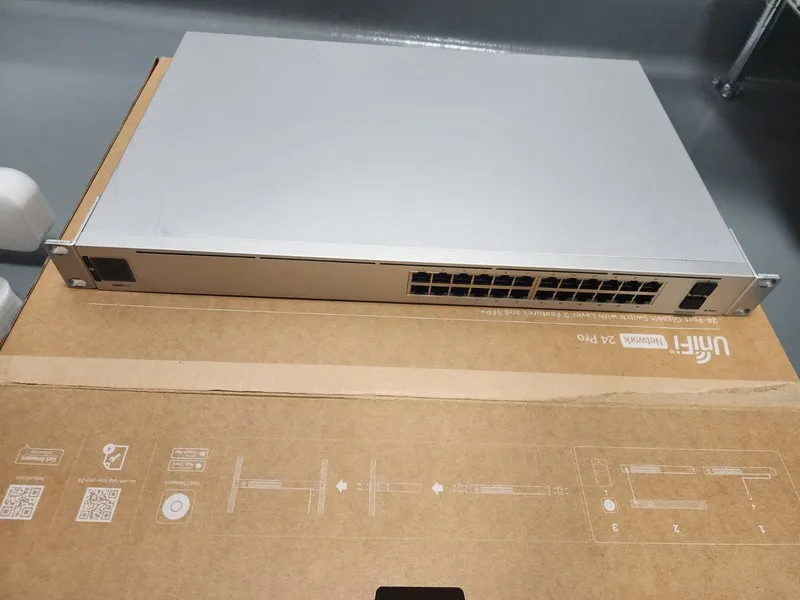 Коммутатор Ubiquiti UniFi USW-PRO-24 Layer3 Gigabit Switch 24 Port Non-PoE + 2x 