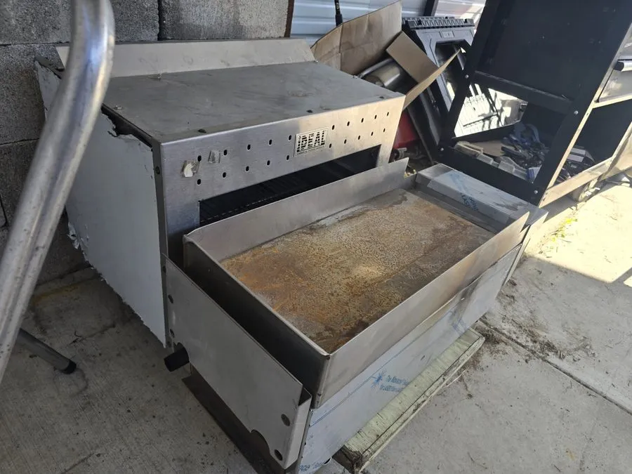Гриль Ideal IDGR-12 12" Commercial Gas Griddle Flat Top 1 Burner 30000 BTU NSF E — фото лота 2