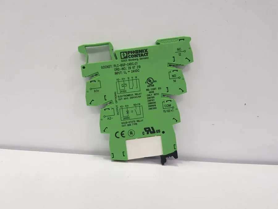 Колодка реле PHOENIX CONTACT PLC-BSP-24DC/21 Relay Socket 24VDC 29 67 219