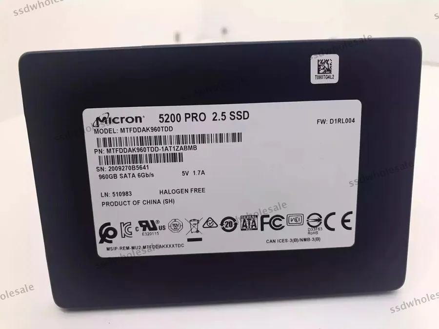 SSD-накопитель MICRON 5200 PRO 960GB SSD SATA III 6Gbps 2.5'' MTFDDAK960TDD-1AT1