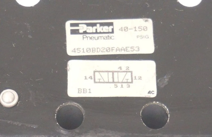Пневмоклапан PARKER 4510BD20FAAE53 PNEUMATIC VALVE W/BASE