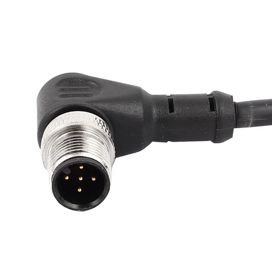 Датчик M12 Male Elbow 5 Pin Aviation Connector Electrical Cable 2Meters — фото лота 2