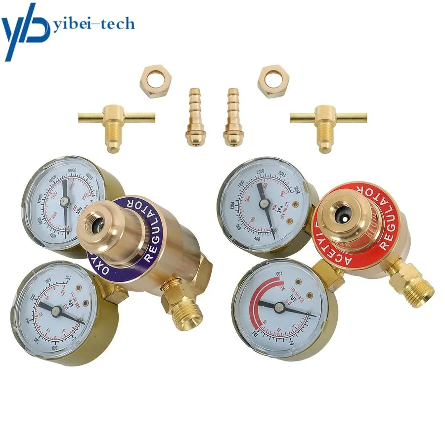 Трубопроводная арматура Oxygen Acetylene Gas Regulator Welding Cutting Torch Dua