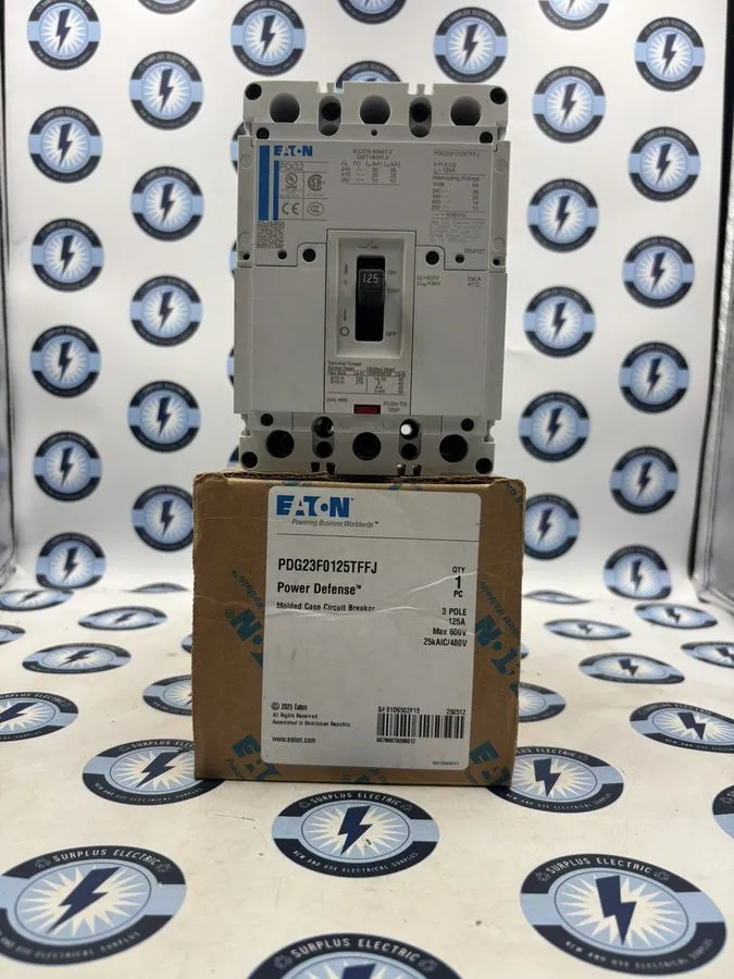 Автоматический выключатель Eaton PDG23F0125TFFJ 600V 70A 3 pole power defence ci — фото лота 1